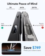 ESR Classic Stash Stand Case with Camera Control Button for iPhone 16 Pro Max (Frosted Black) - Image 2